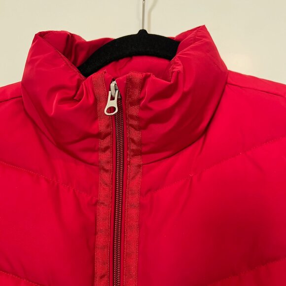 Lands' End Women Size Small 6-8 Red Insulated Quilted Puffer Down Vest - Picture 5 of 9